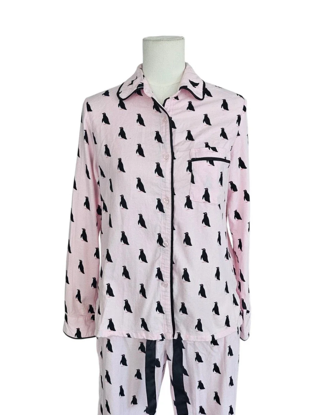 Kate Spade Dream A Little Dream Penguin Pajama Set Pink Size S
